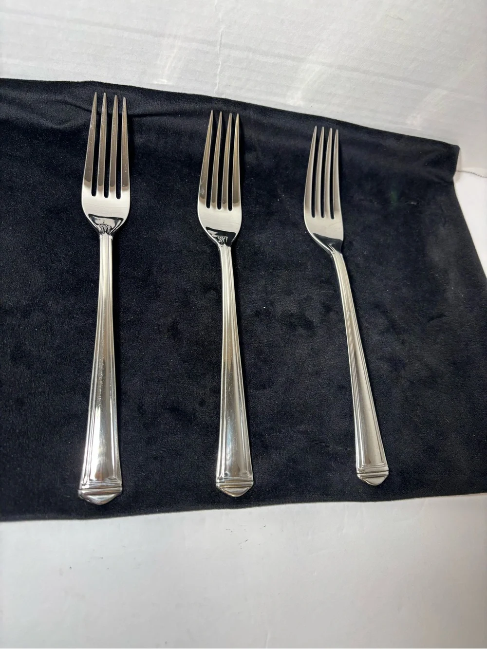 Lenox Dinner Forks Flatware Stainless Set of 3 Metropolitan Dining Replacements